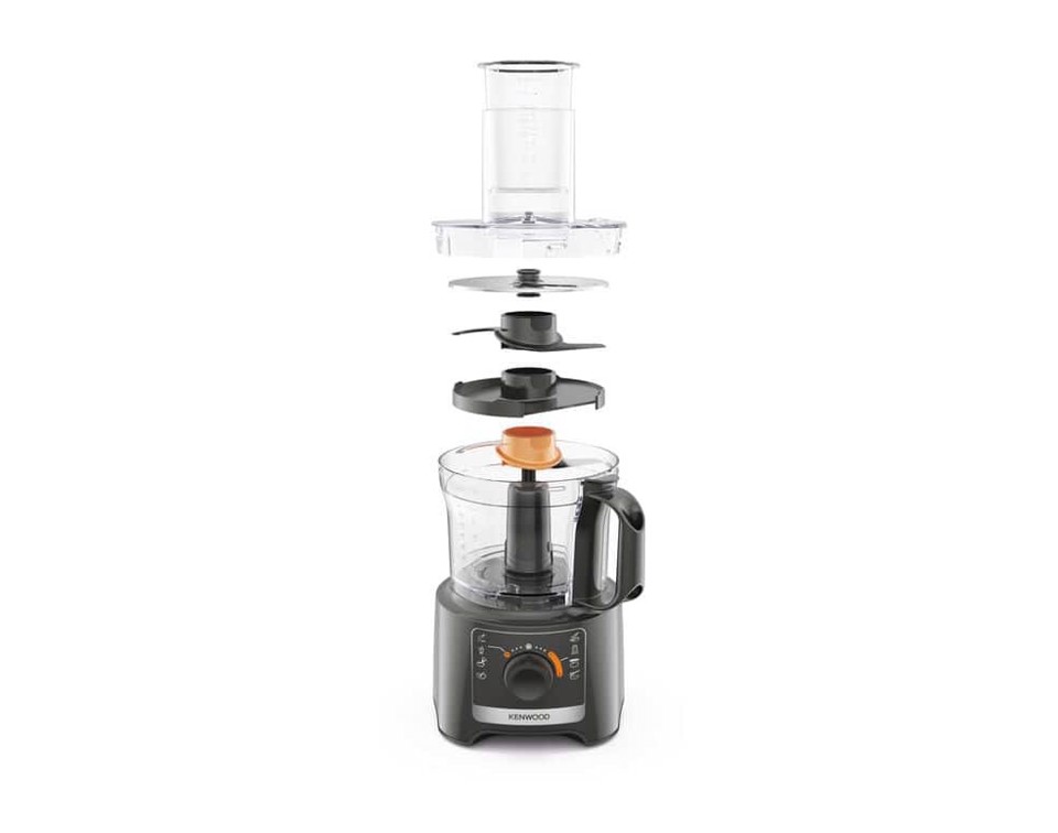 Kenwood MultiPro Compact - Robot da cucina, Lama per tagliare in acciaio inox, 2,1L, 800W, Grigio (FDP31.360GY)
