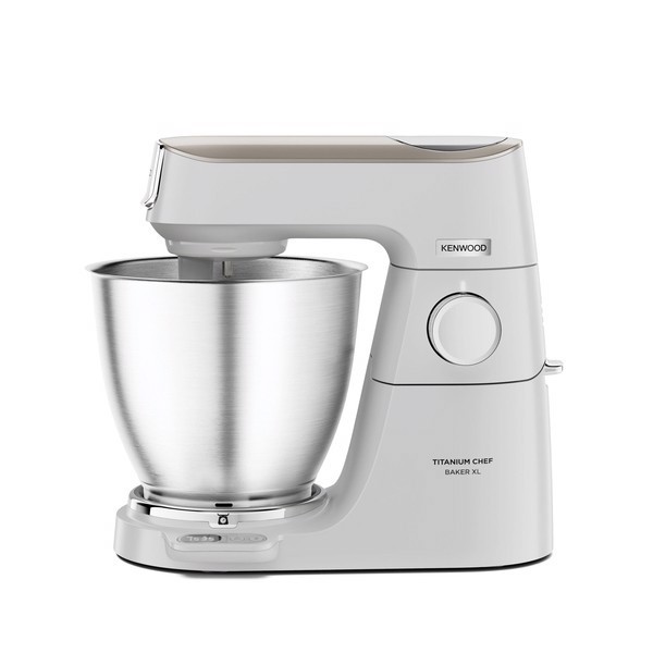 Kenwood Titanium Chef Baker XL Lite - Impastatrice planetaria, 3 ganci e fruste,1200W, 7L, Bianco (KVL65.001WH)
