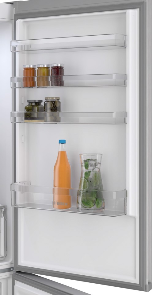 KGN492LAF Serie 4 Frigorifero Combinato da libera installazione 203 x 70 cm Metal look Classe A