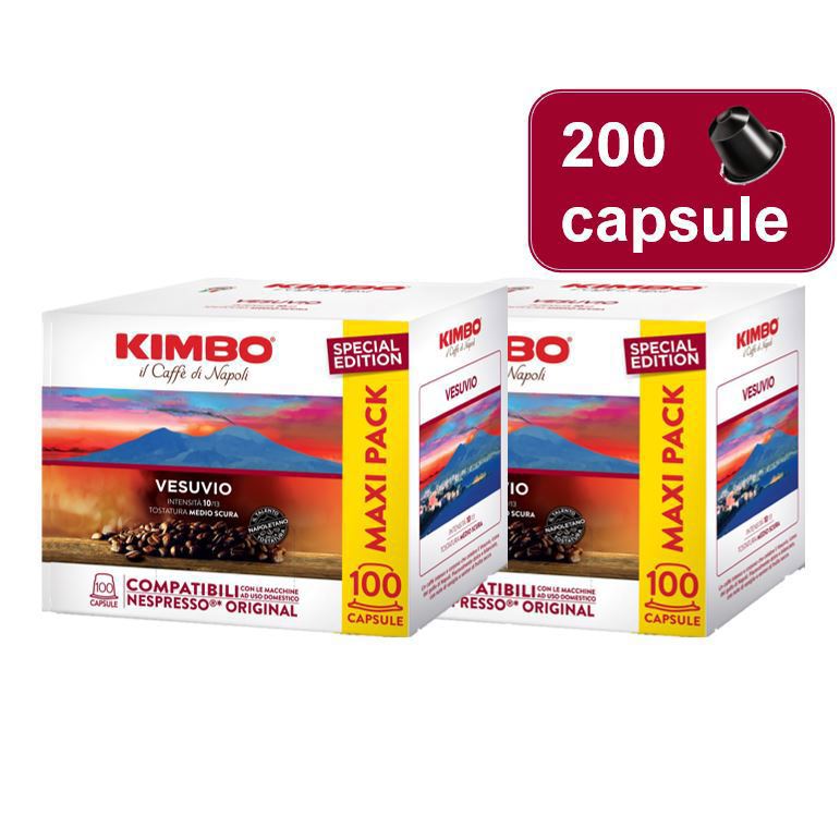 Kimbo Capsule caffè per Nespresso Vesuvio 200 pz