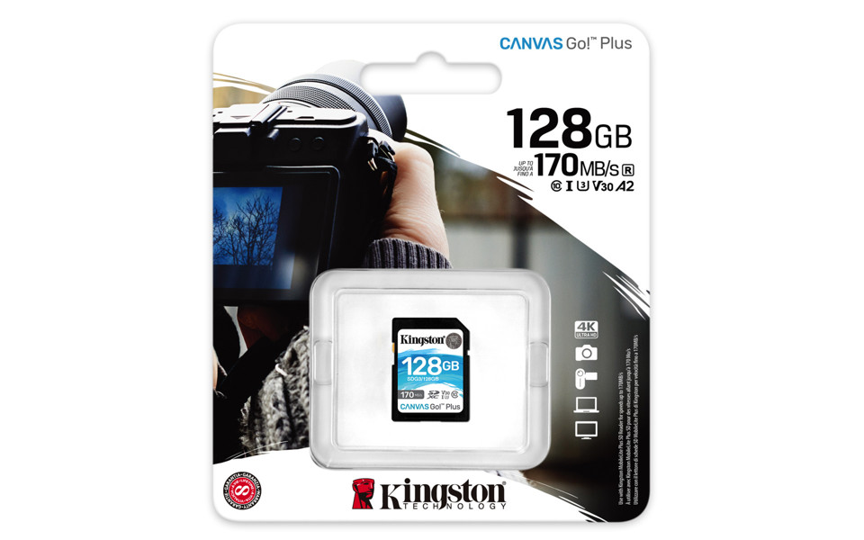 Kingston Technology Canvas Go! Plus memoria flash 128 GB SD UHS-I Classe 10
