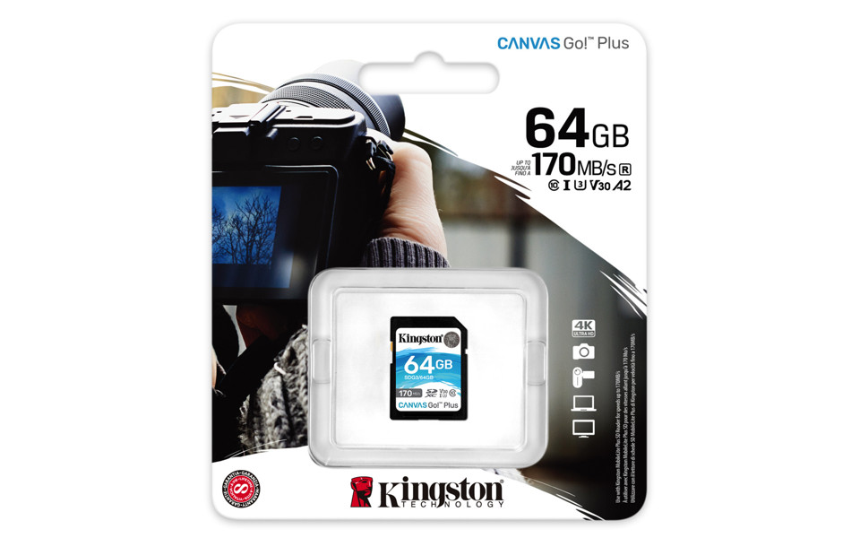 Kingston Technology Canvas Go! Plus memoria flash 64 GB SD UHS-I Classe 10
