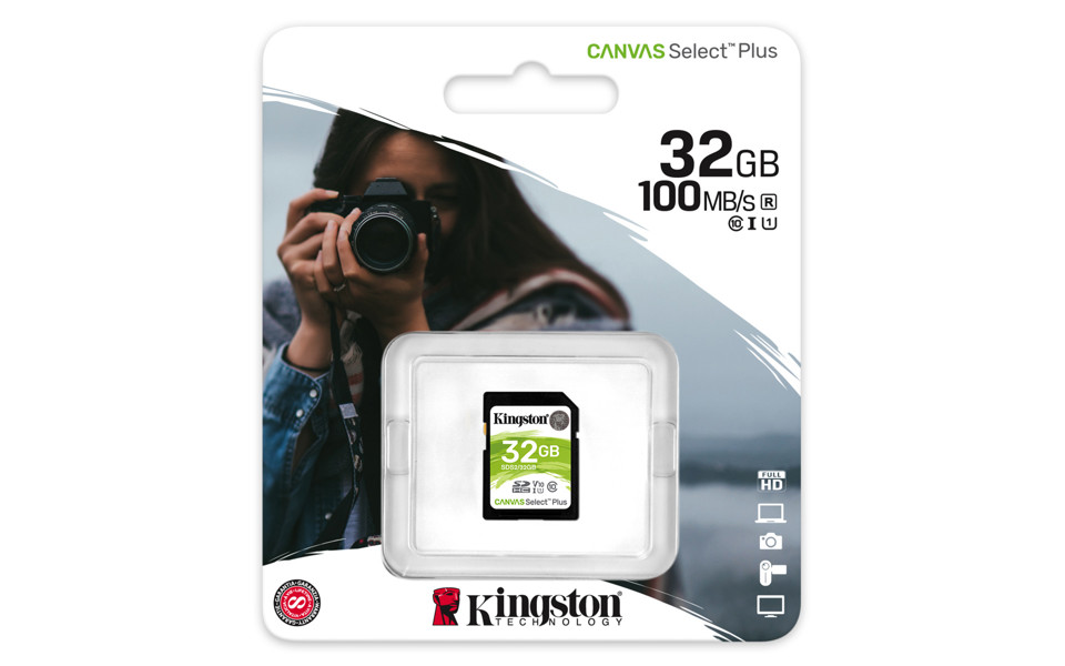 Kingston Technology Canvas Select Plus memoria flash 32 GB SDHC UHS-I Classe 10