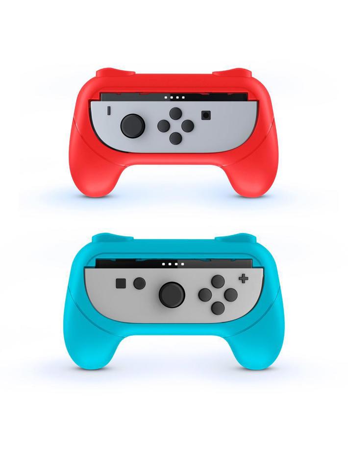 KIT DI 2 GRIP PER JOYCON ROSSO E BLU