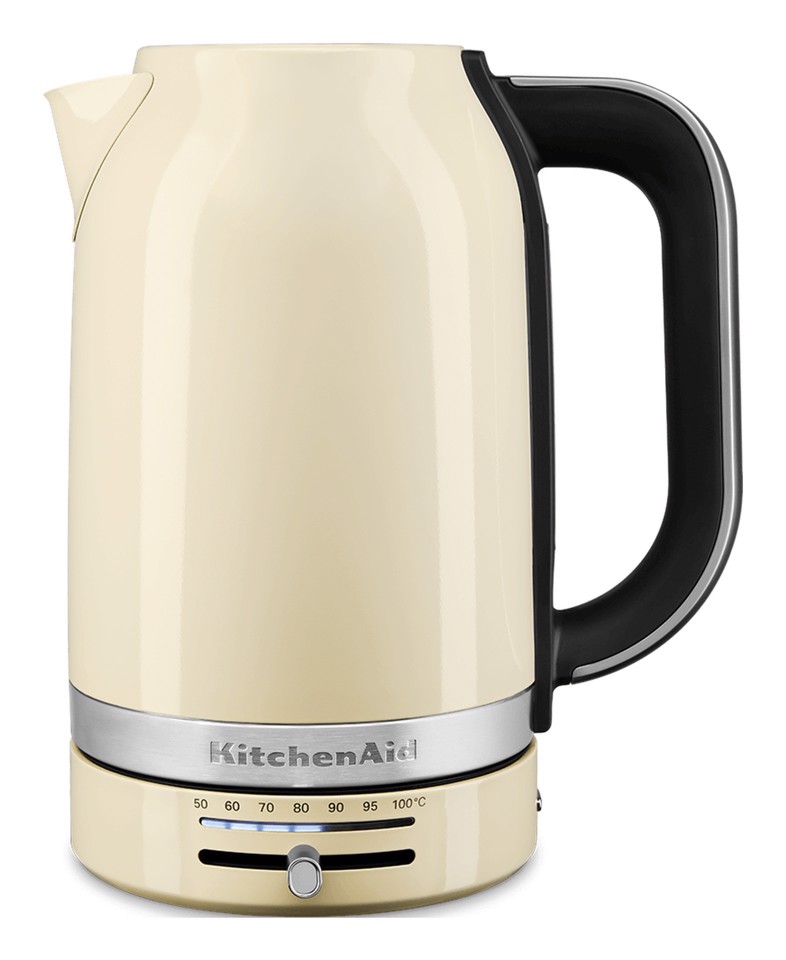 KitchenAid 5KEK1701EAC bollitore elettrico 1,7 L 2400 W Nero, Crema, Acciaio inox
