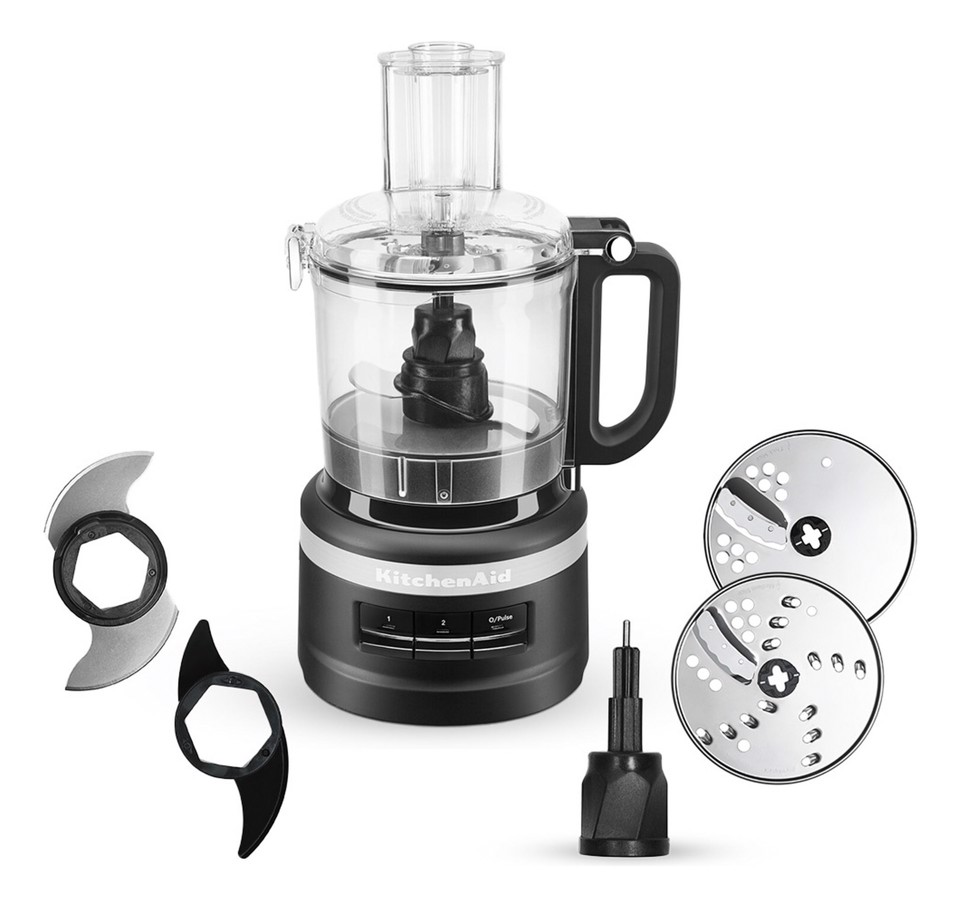KitchenAid 5KFP0719EBM robot da cucina 250 W 1,7 L Nero, Acciaio inox