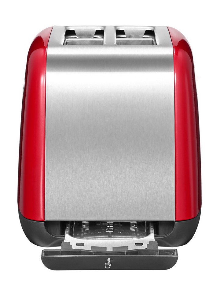 KitchenAid 5KMT221 2 fetta/e 1100 W Rosso, Acciaio inossidabile