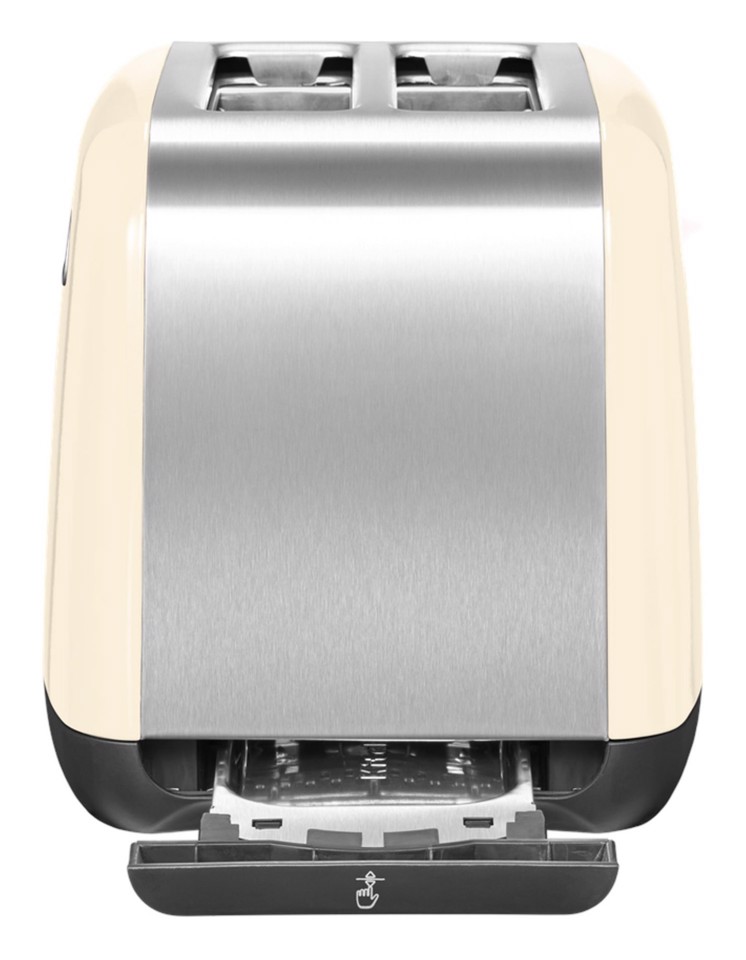 KitchenAid 5KMT221EAC 7 2 fetta/e 1100 W Nero, Crema, Acciaio inox