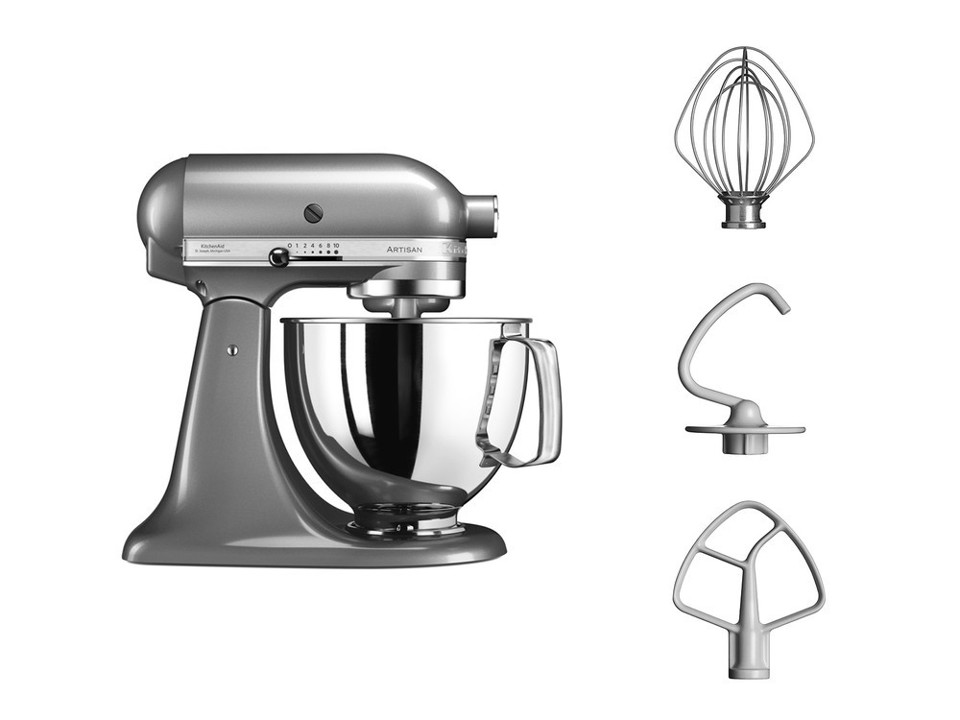 KitchenAid 5KSM125ECU robot da cucina 300 W 4,8 L Argento