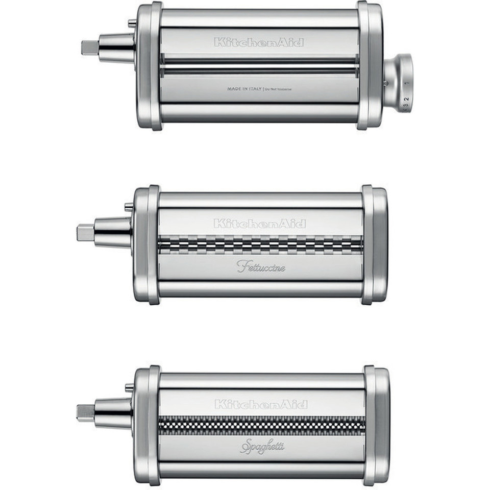 KitchenAid 5KSMPRA accessorio Sfogliatrice a 3 pezzi con set per tagliare la pasta