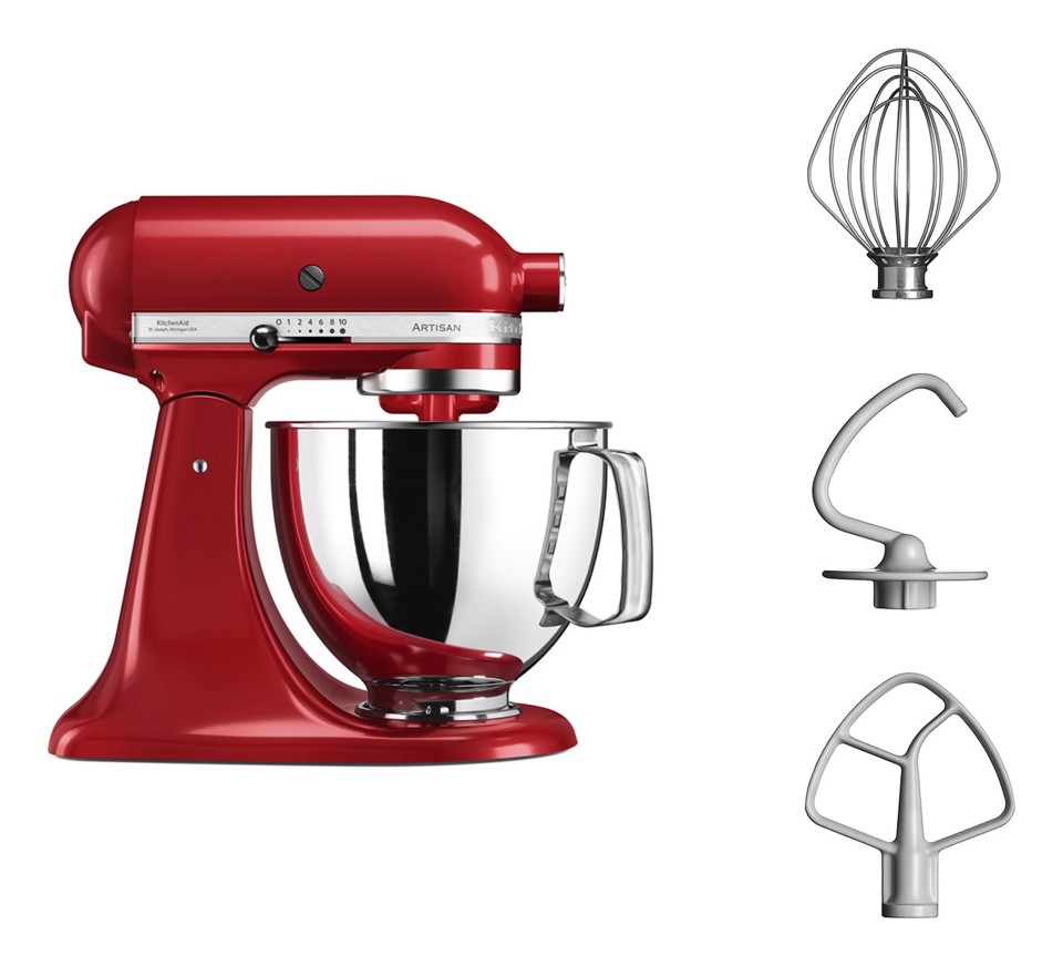KitchenAid Artisan 5ksm125 Sbattitore con base 300 W Rosso