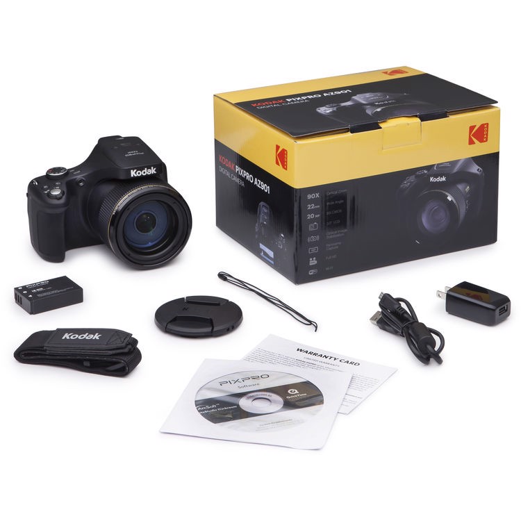 Kodak PIXPRO AZ901 1/2.3" Fotocamera Bridge 20,68 MP CMOS 5184 x 3888 Pixel Nero