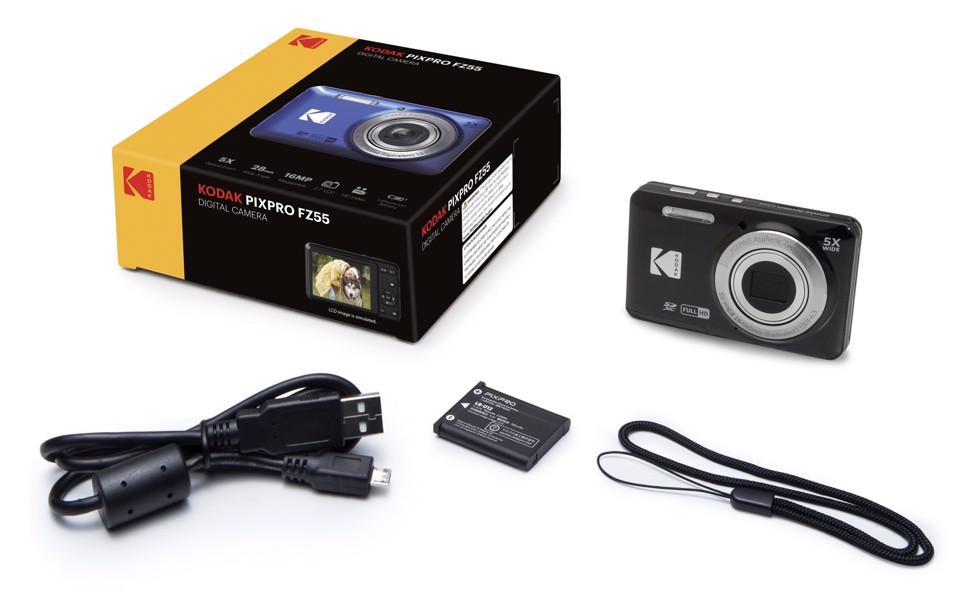 Kodak PIXPRO FZ55 1/2.3" Fotocamera compatta 16 MP CMOS 4608 x 3456 Pixel Nero