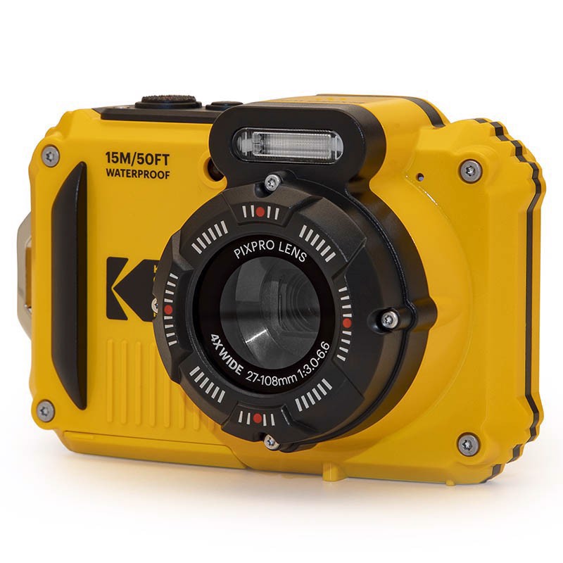 Kodak PIXPRO WPZ2 1/2.3" Fotocamera compatta 16,76 MP BSI CMOS 4608 x 3456 Pixel Rosso Giallo