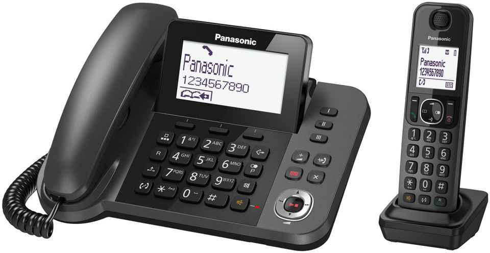 Panasonic KX-TGF320E telefono Telefono DECT Identificatore di chiamata Nero