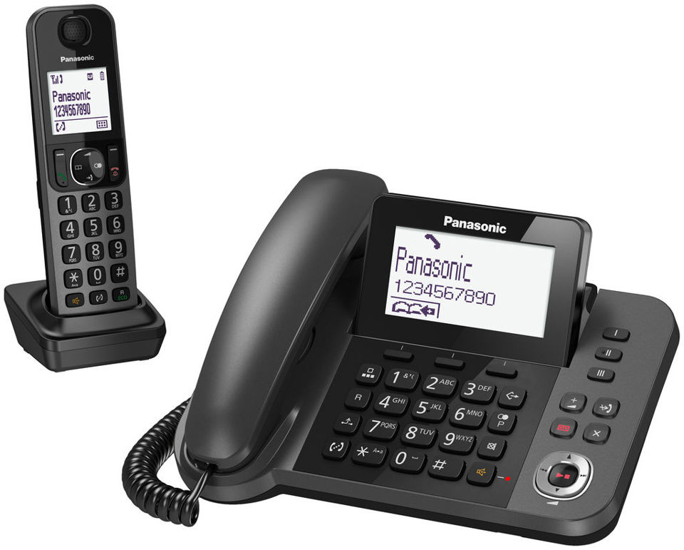 Panasonic KX-TGF320E telefono Telefono DECT Identificatore di chiamata Nero