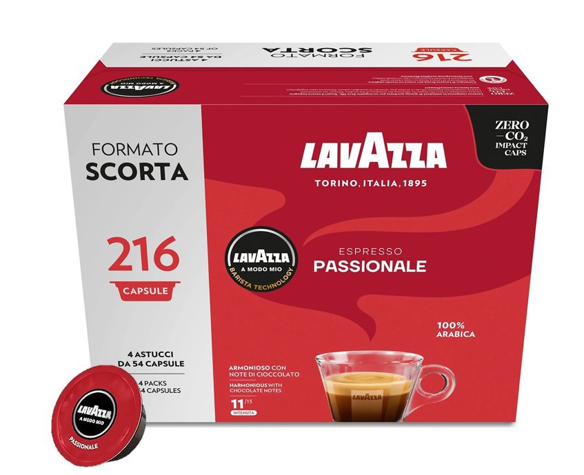 Lavazza A Modo Mio capsule caffè Espresso Passionale 216 pz