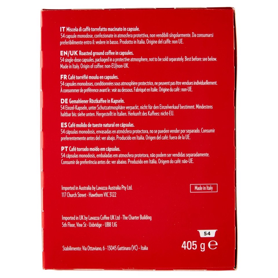 Lavazza A Modo Mio Qualità Rossa, 54 Capsule