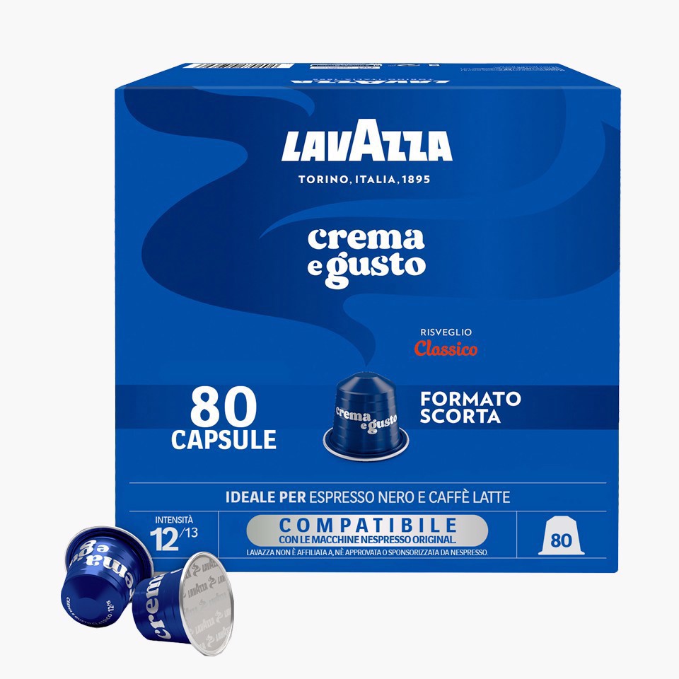 Lavazza Capsule caffè Compatibili Nespresso Crema e Gusto, 80 pz