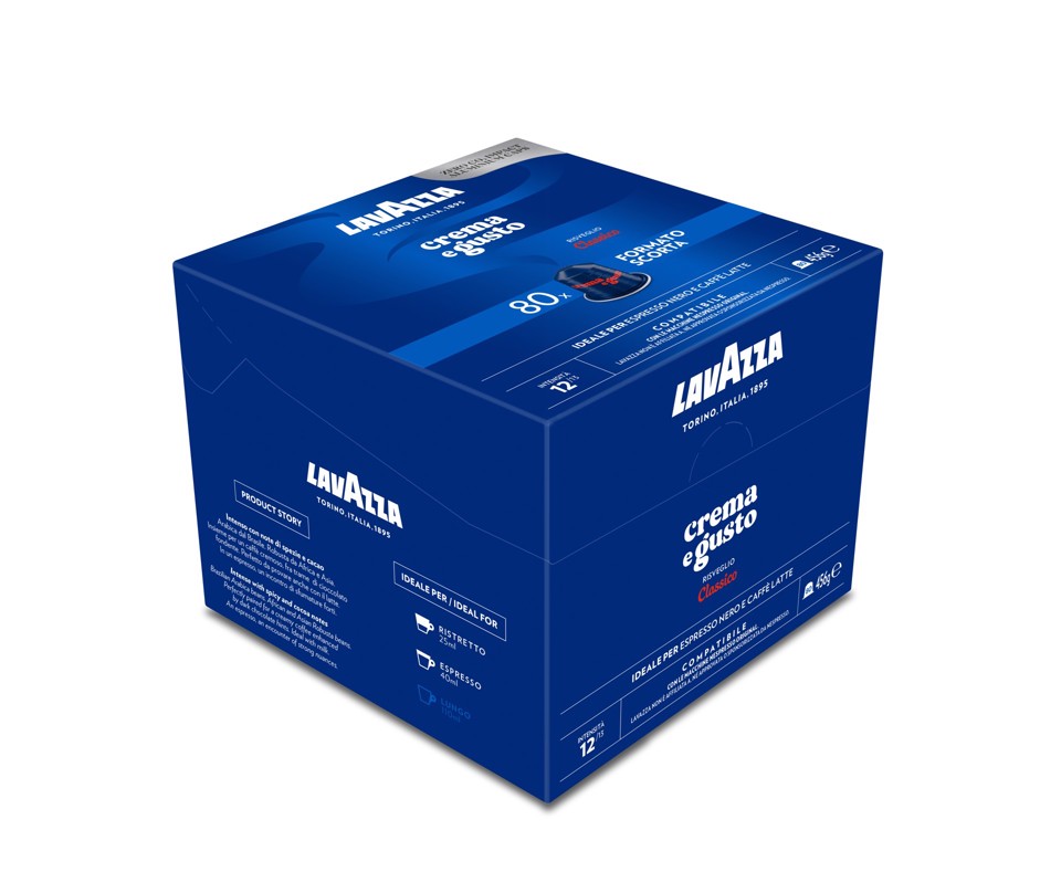 Lavazza Capsule caffè Compatibili Nespresso Crema e Gusto, 80 pz