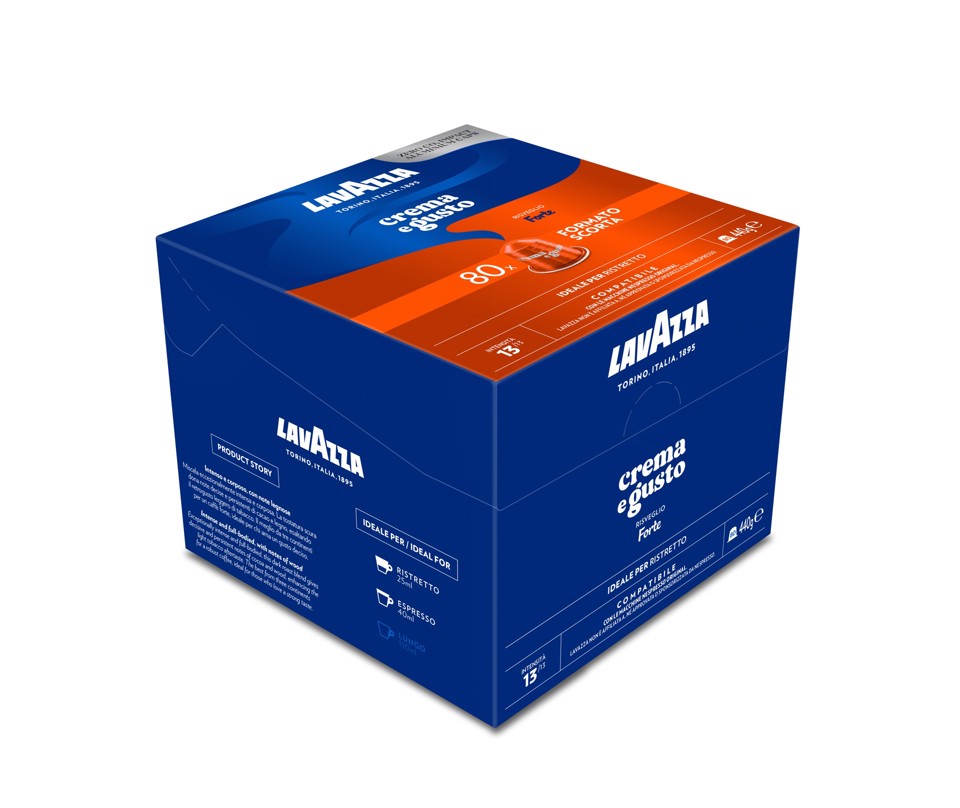Lavazza Capsule Compatibili Nespresso Crema e Gusto Forte, 80 Capsule