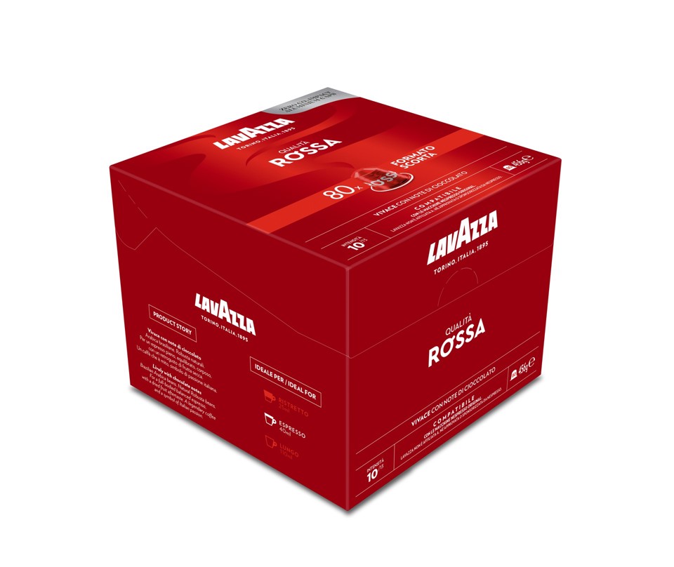 Lavazza Capsule caffè Compatibili Nespresso Qualità Rossa, 80 pz