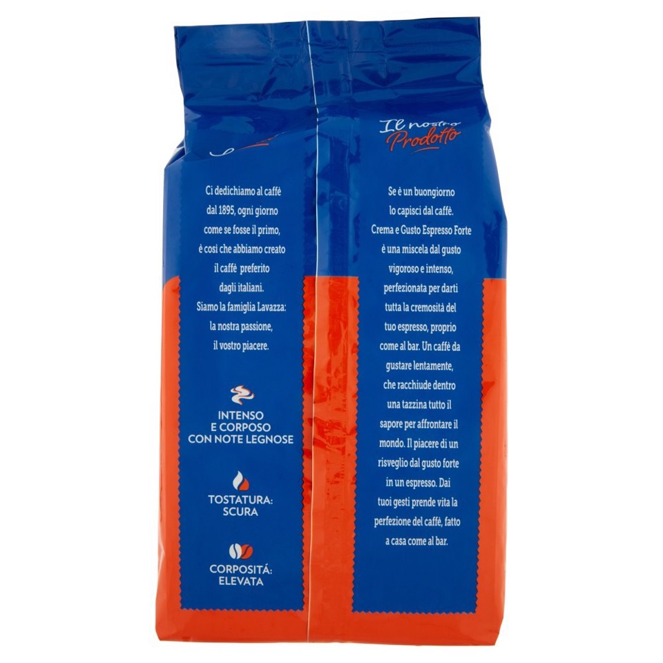 Lavazza Crema e Gusto Forte Espresso Caffè in Grani, 1Kg