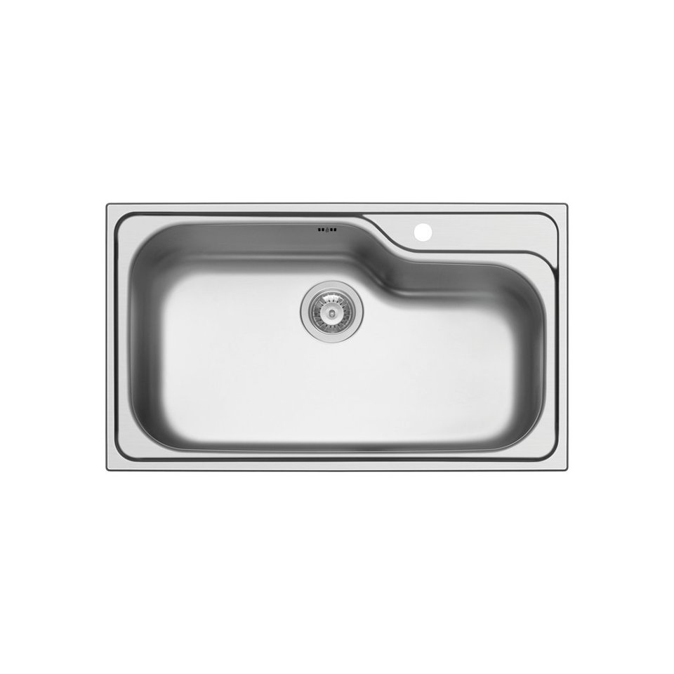 LAVELLO CITY 86 cm, 1 vascone - Acciaio Inox