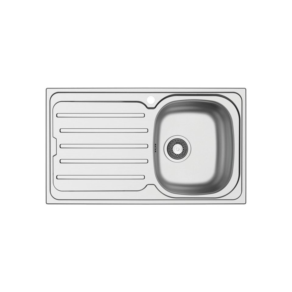 LAVELLO METROPOL 86 cm, 1 vasca - Acciaio Inox