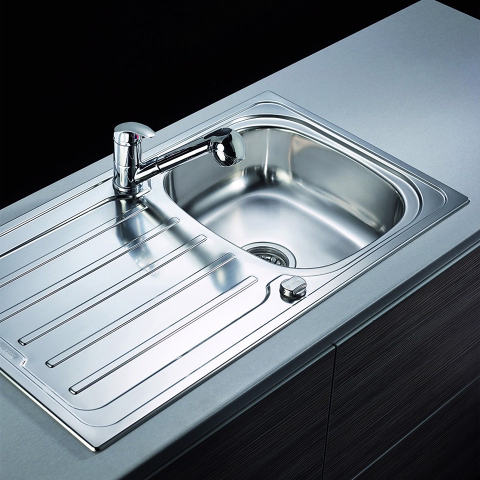 LAVELLO METROPOL 86 cm, 1 vasca - Acciaio Inox
