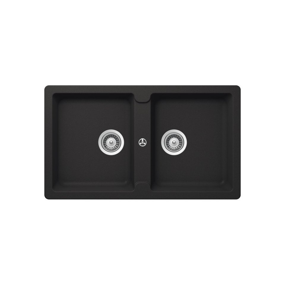 LAVELLO_86X50 2 vasche antracite