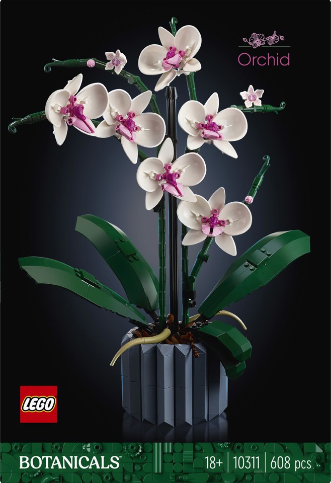 LEGO Botanicals 10311 Orchidea Modellino da Costruire con Fiori Finti e Vaso