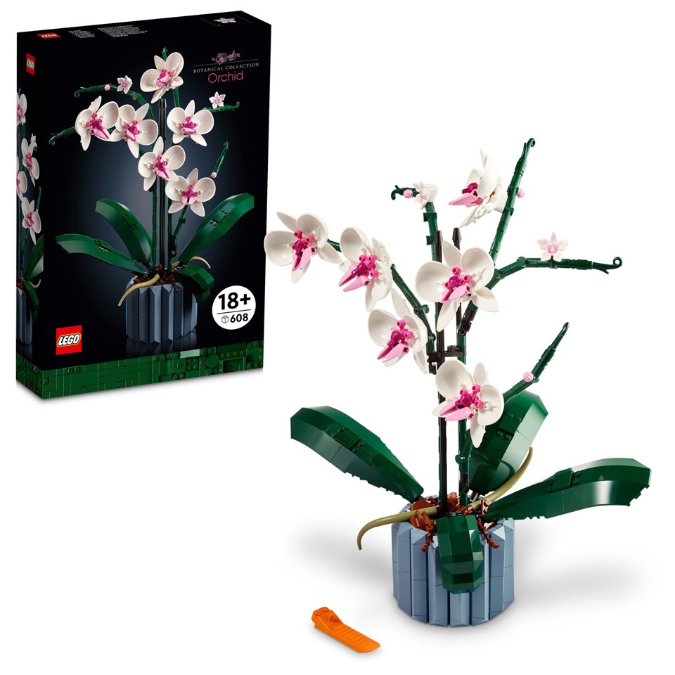 LEGO Botanicals 10311 Orchidea Modellino da Costruire con Fiori Finti e Vaso
