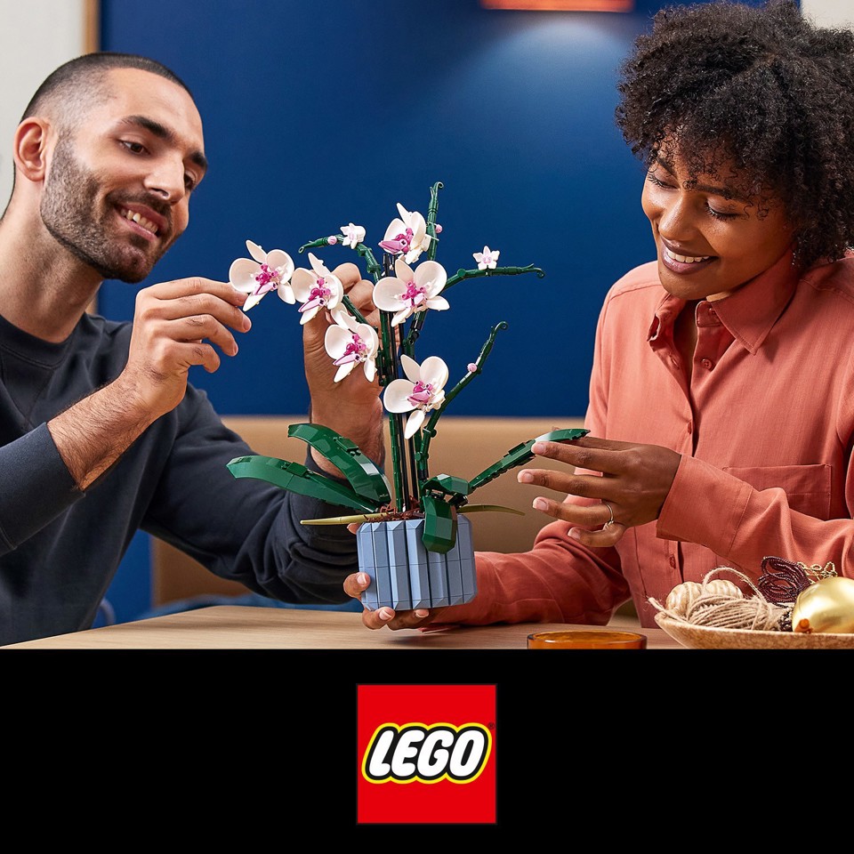 LEGO Botanicals 10311 Orchidea Modellino da Costruire con Fiori Finti e Vaso