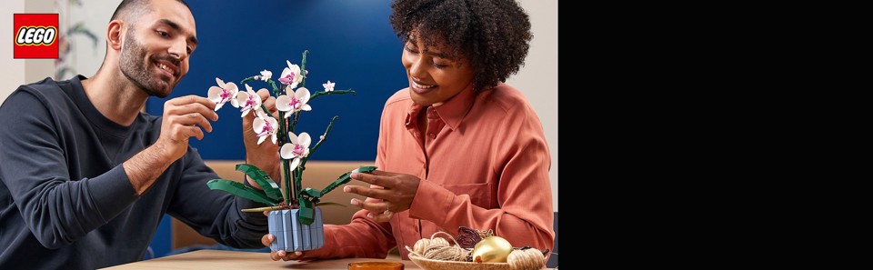 LEGO Botanicals 10311 Orchidea Modellino da Costruire con Fiori Finti e Vaso