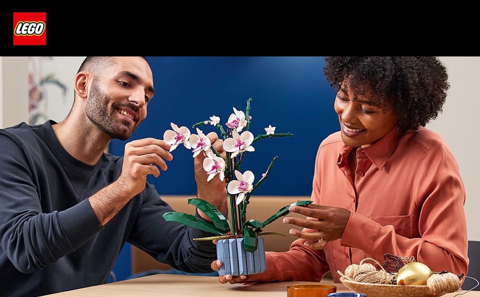 LEGO Botanicals 10311 Orchidea Modellino da Costruire con Fiori Finti e Vaso