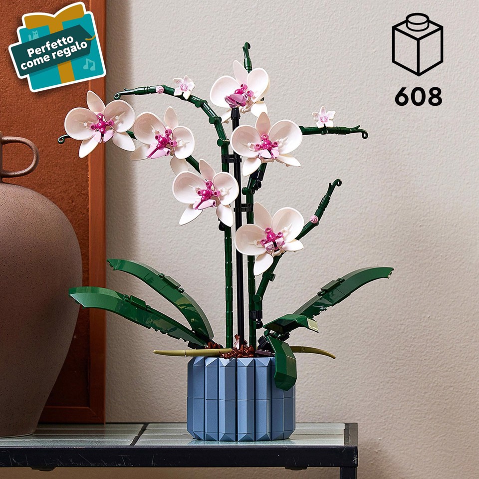 LEGO Botanicals 10311 Orchidea Modellino da Costruire con Fiori Finti e Vaso