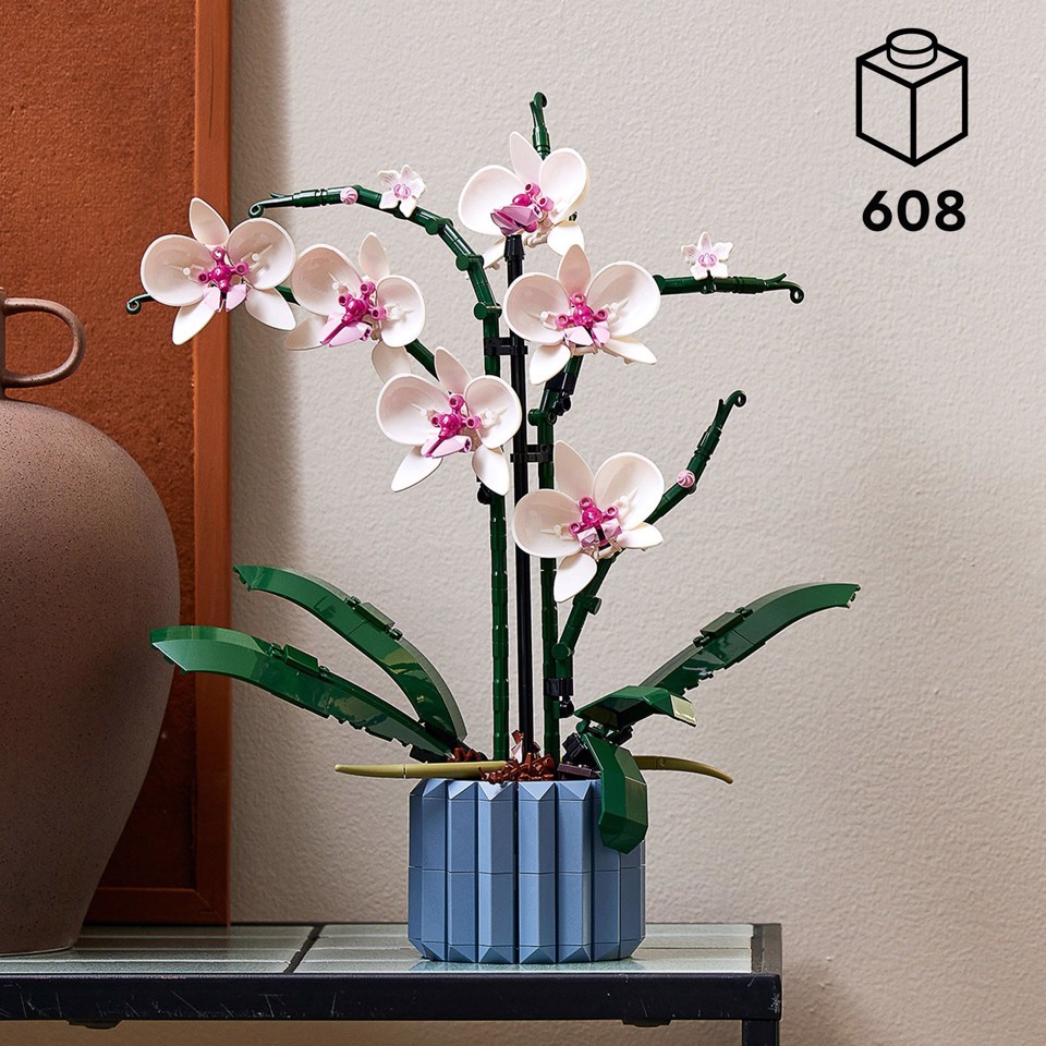 LEGO Botanicals 10311 Orchidea Modellino da Costruire con Fiori Finti e Vaso