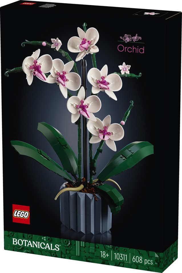 LEGO Botanicals 10311 Orchidea, Set per Adulti da Collezione, Hobby Creativi, Modellino da Costruire con Fiori Finti e Vaso