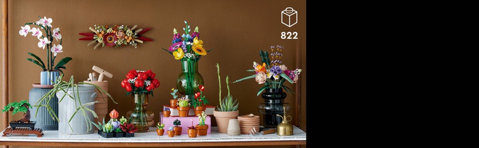 LEGO Botanicals 10311 Orchidea, Set per Adulti da Collezione, Hobby Creativi, Modellino da Costruire con Fiori Finti e Vaso