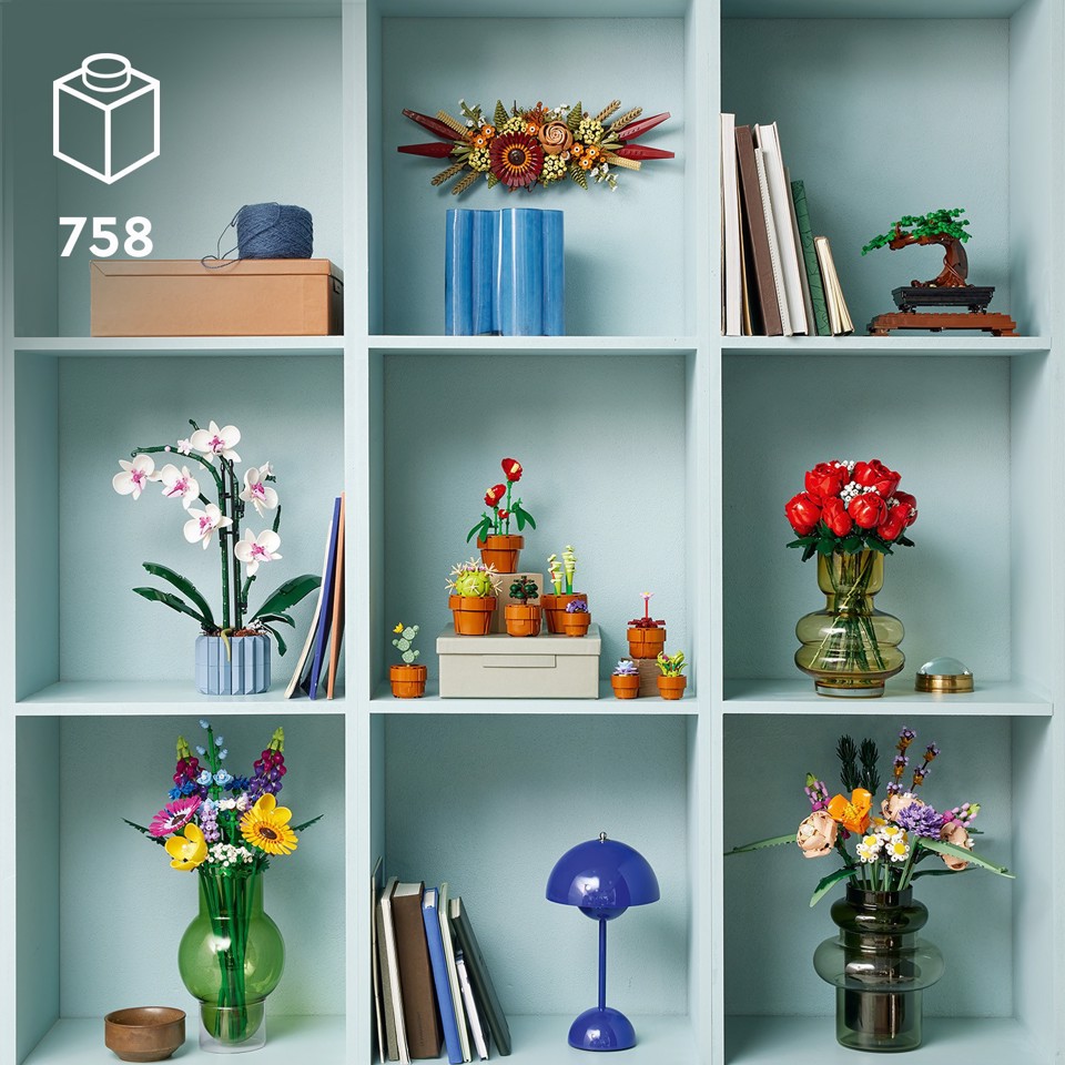 LEGO Botanicals 10311 Orchidea, Set per Adulti da Collezione, Hobby Creativi, Modellino da Costruire con Fiori Finti e Vaso