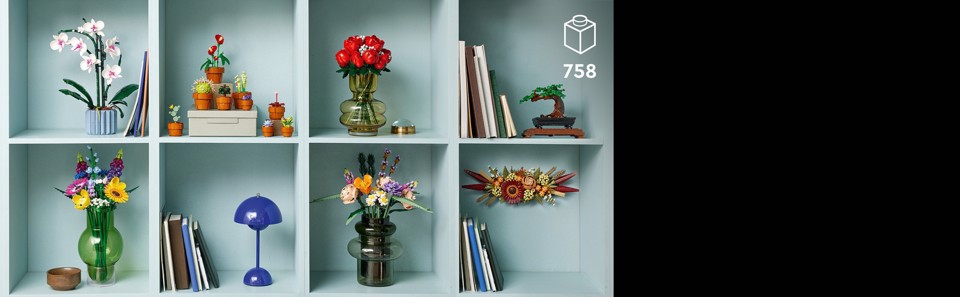 LEGO Botanicals 10311 Orchidea, Set per Adulti da Collezione, Hobby Creativi, Modellino da Costruire con Fiori Finti e Vaso