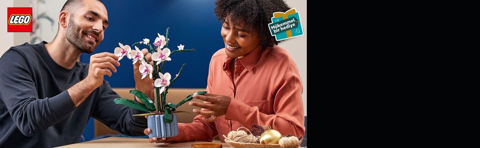 LEGO Botanicals 10311 Orchidea, Set per Adulti da Collezione, Hobby Creativi, Modellino da Costruire con Fiori Finti e Vaso