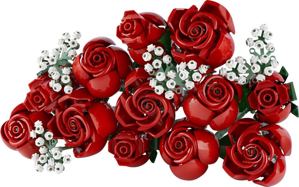 LEGO Botanicals 10328 Bouquet di Rose, Set Fiori Finti per Adulti, Idea Regalo per Donna o Uomo dalla Collezione Botanica