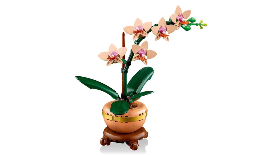LEGO Botanicals 10343 Mini-Orchidea, Fiori Finti da Costruire, Botanical Collection per Adulti, Idea Regalo per Donna o Uomo