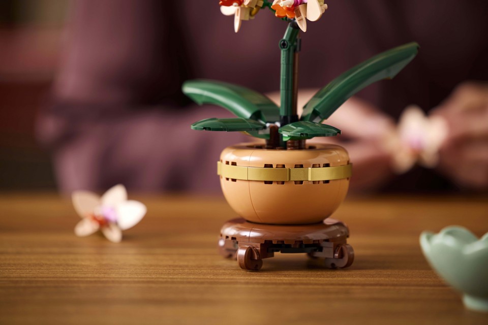 LEGO Botanicals 10343 Mini-Orchidea, Fiori Finti da Costruire, Botanical Collection per Adulti, Idea Regalo per Donna o Uomo