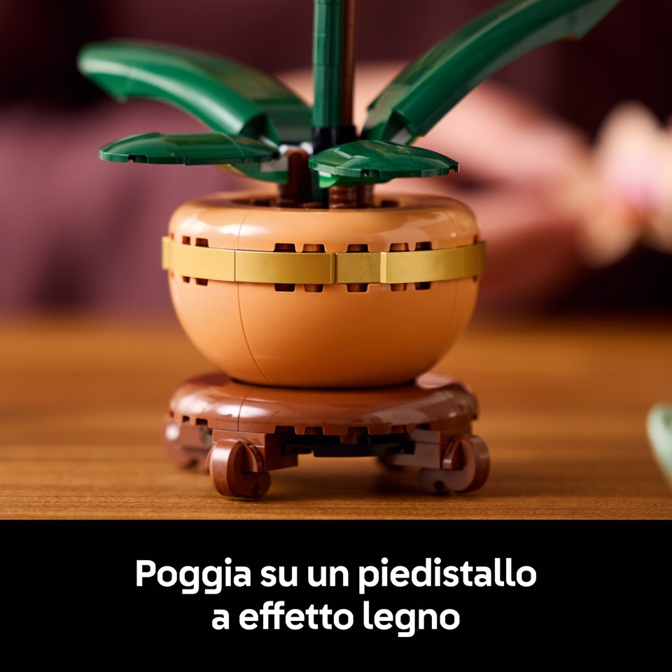 LEGO Botanicals 10343 Mini-Orchidea, Fiori Finti da Costruire, Botanical Collection per Adulti, Idea Regalo per Donna o Uomo
