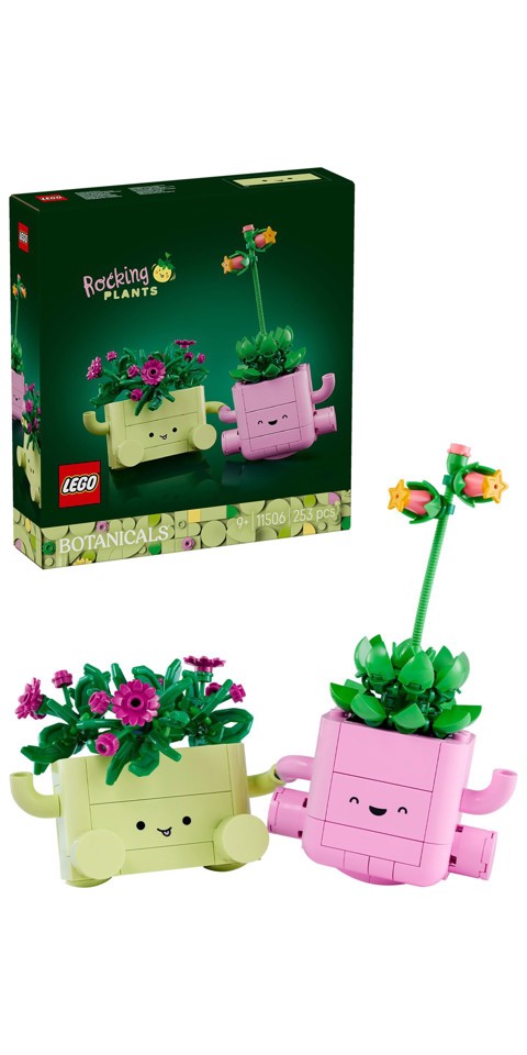 LEGO Botanicals 11506 Piante Dondolanti, Set con 2 Piante Finte e 2 Vasi