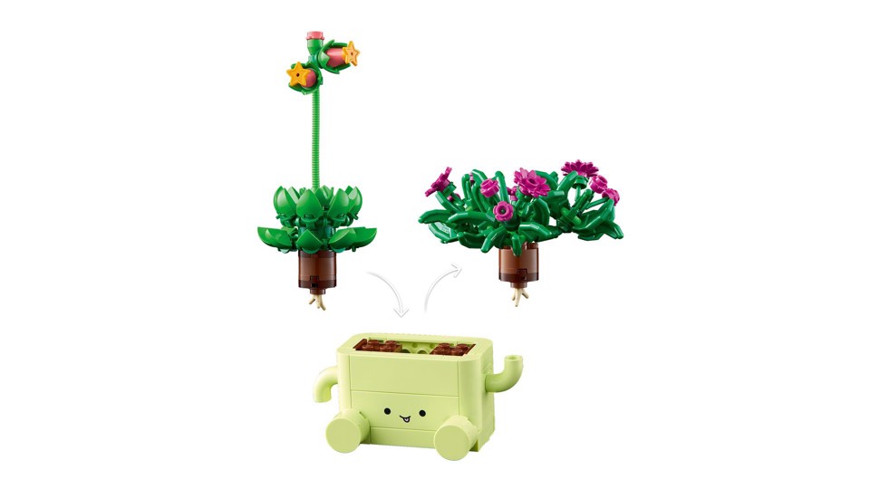 LEGO Botanicals 11506 Piante Dondolanti, Set con 2 Piante Finte e 2 Vasi