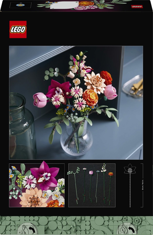 LEGO Botanicals Bouquet di fiori rosa
